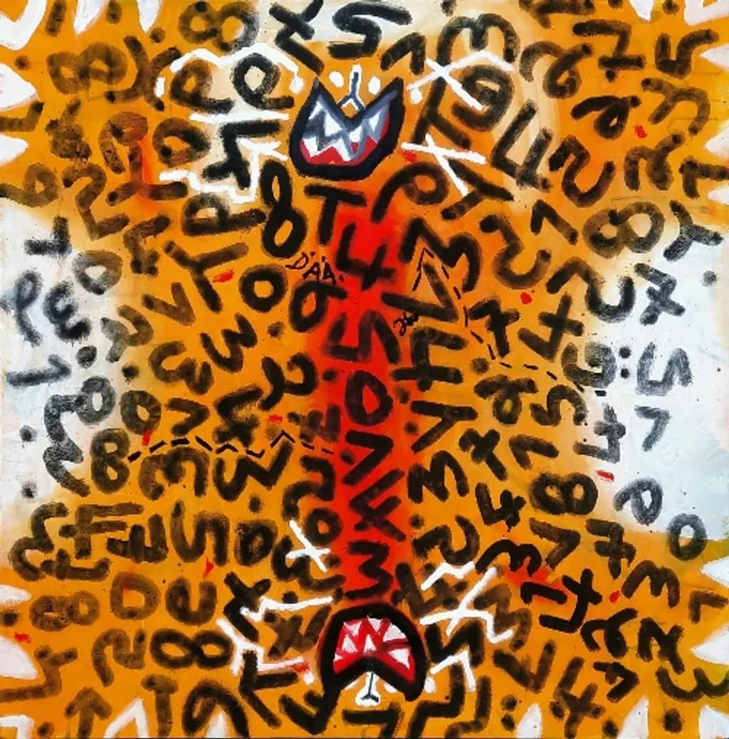 Abstract Numbers Burst