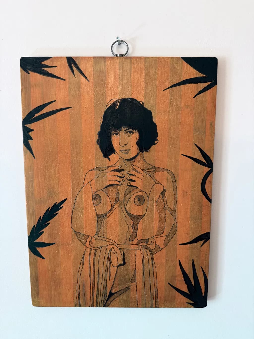 Striped Wood Portrait