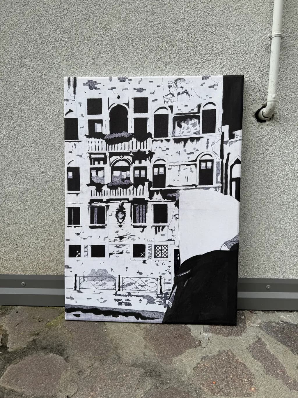 Venetian Facade with Figure