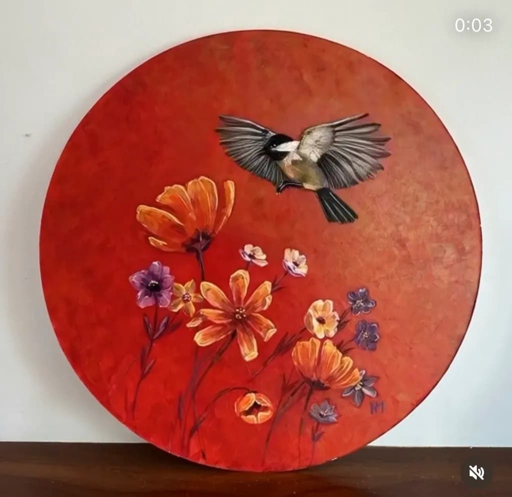 Flight Over Blossoms