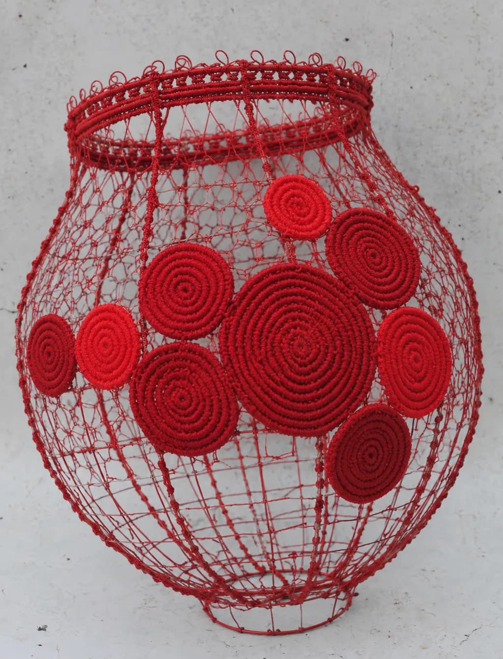 Red Spiral Vessel