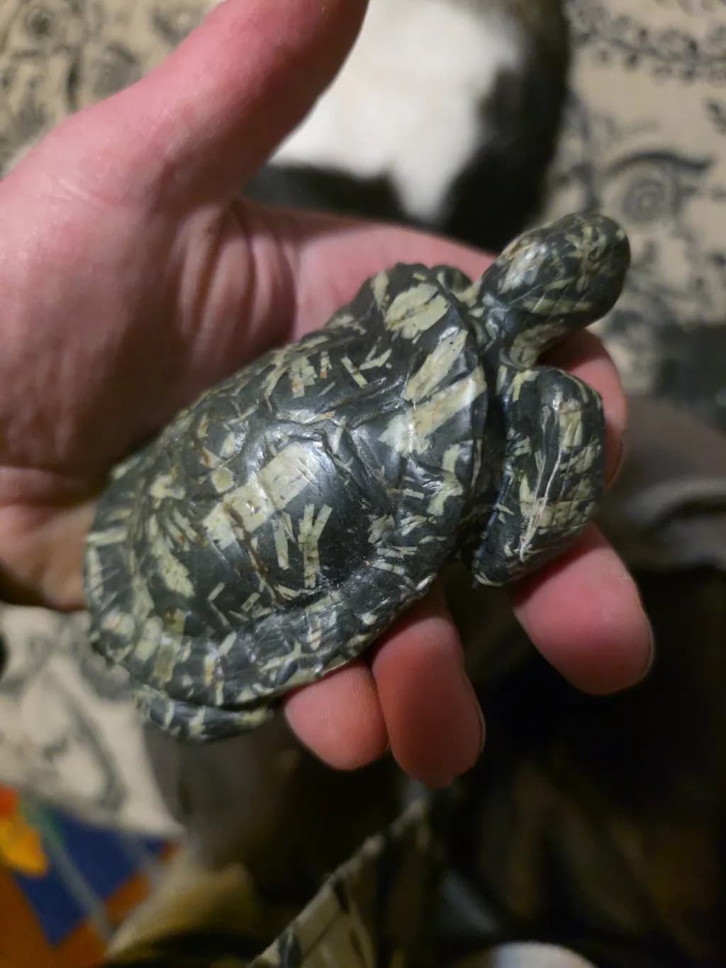 Patterned Stone Turtle