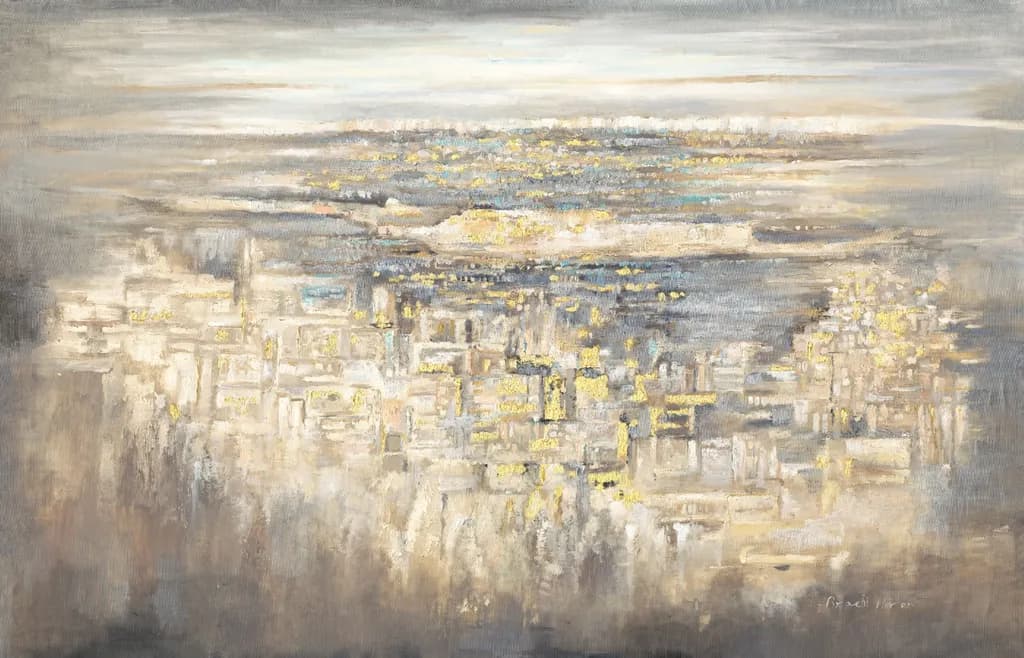 Golden Haze Cityscape