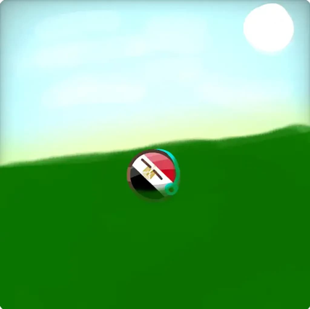 Egyptian Sphere on Green Hill