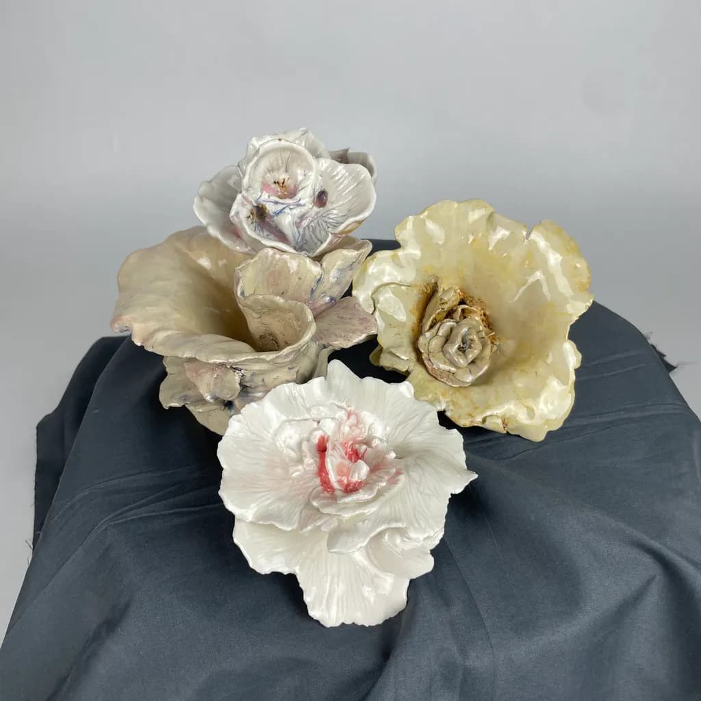 Glazed Bloom Sculpture