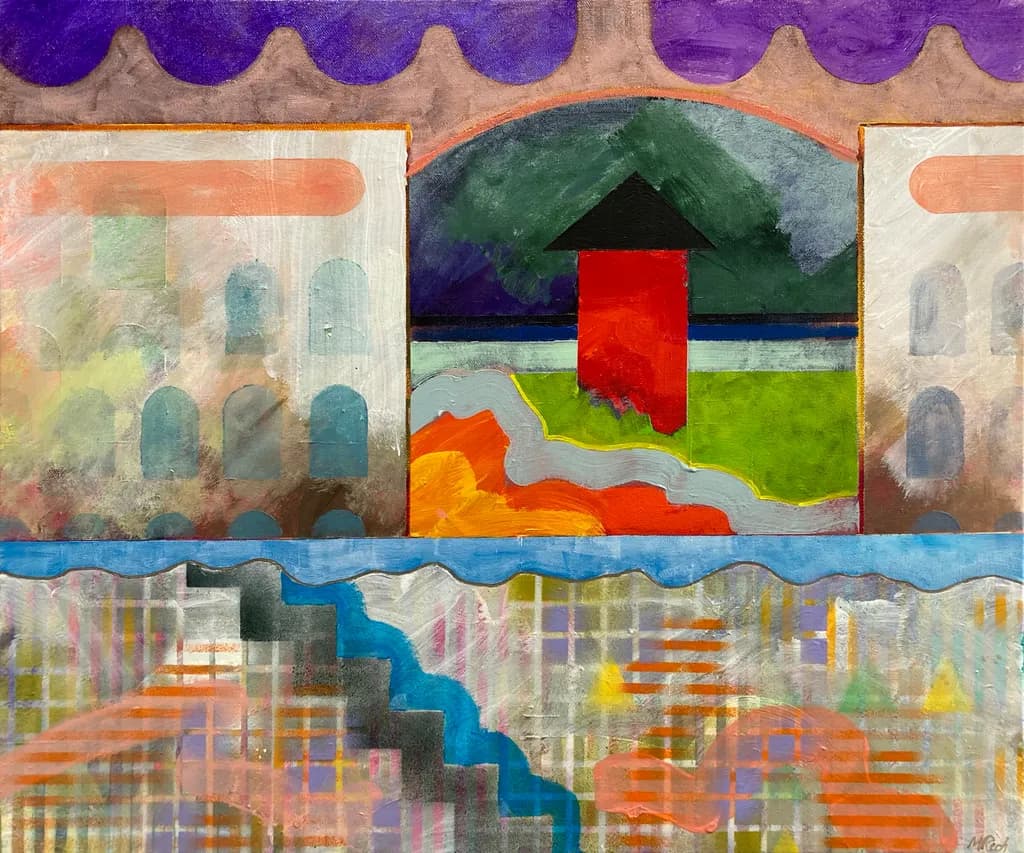 Red Tower Landscape