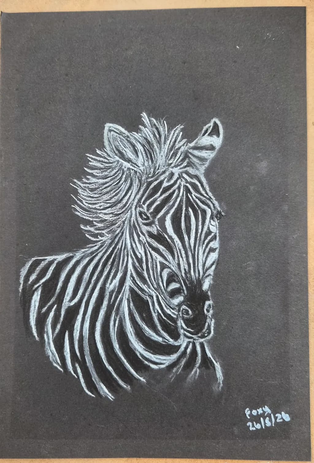 Chalkboard Zebra