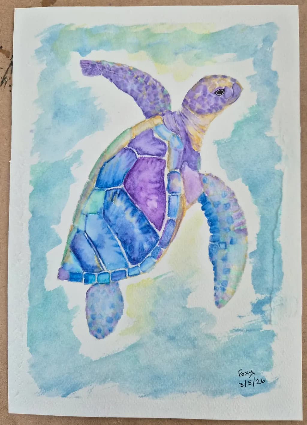 Ocean Mosaic Turtle