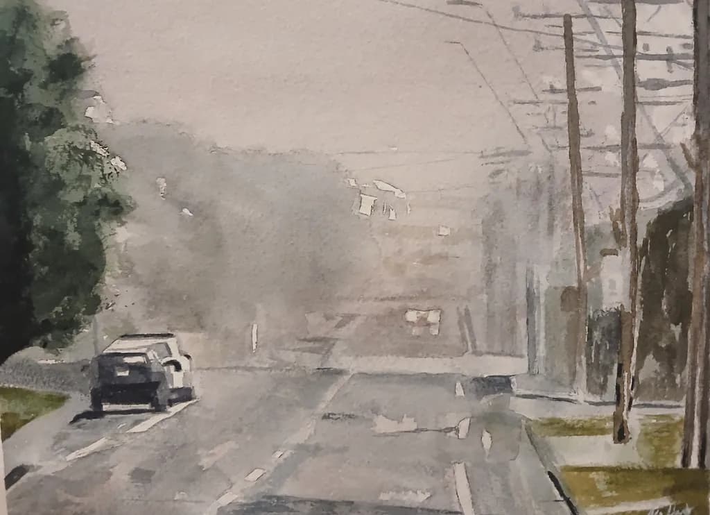 Ruapehu Street fog