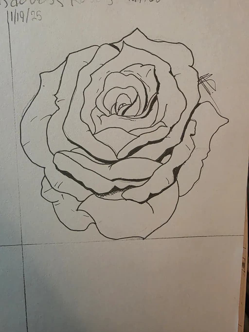 Ink Rose Study