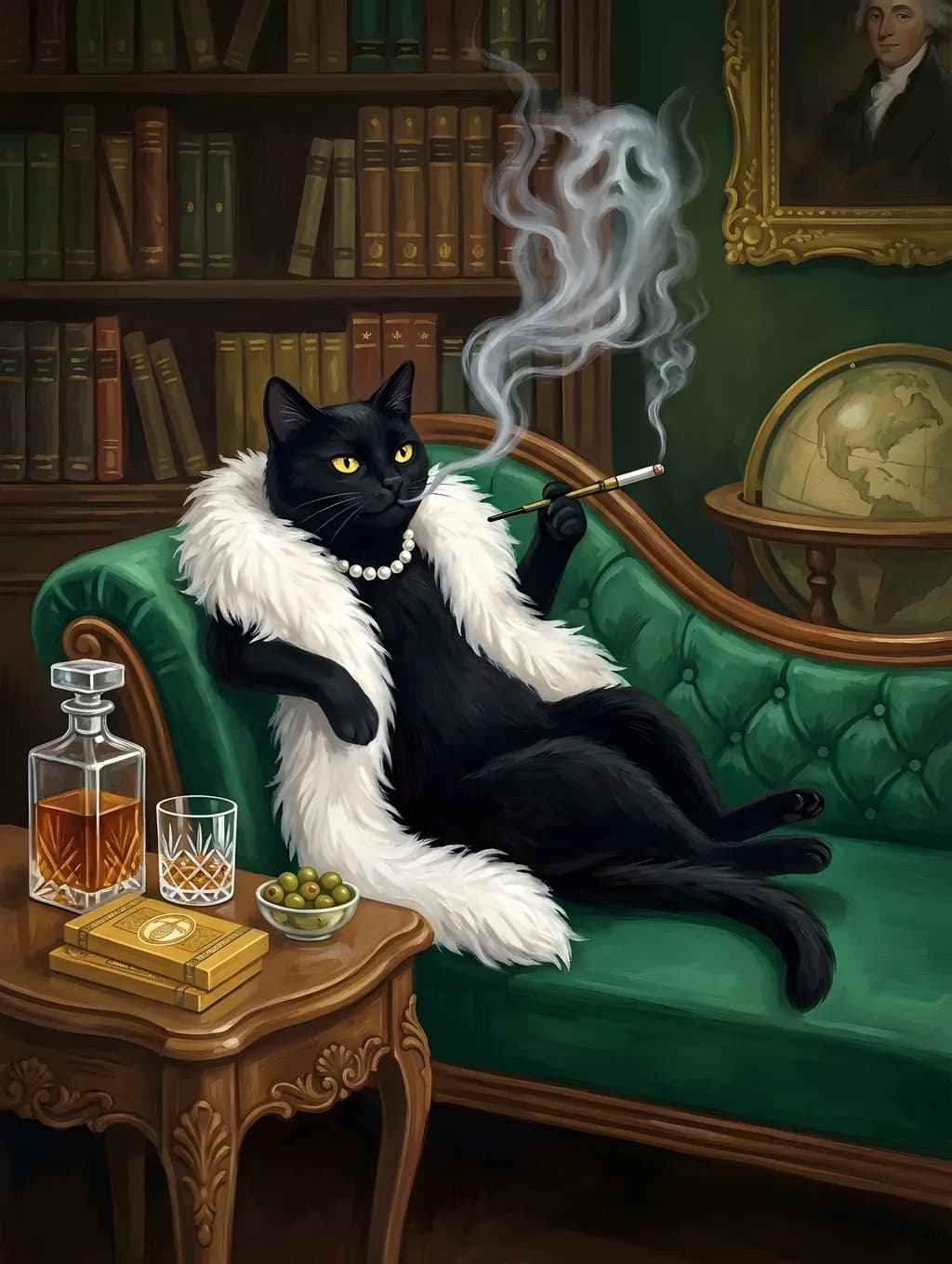 The Smoking Aristocat