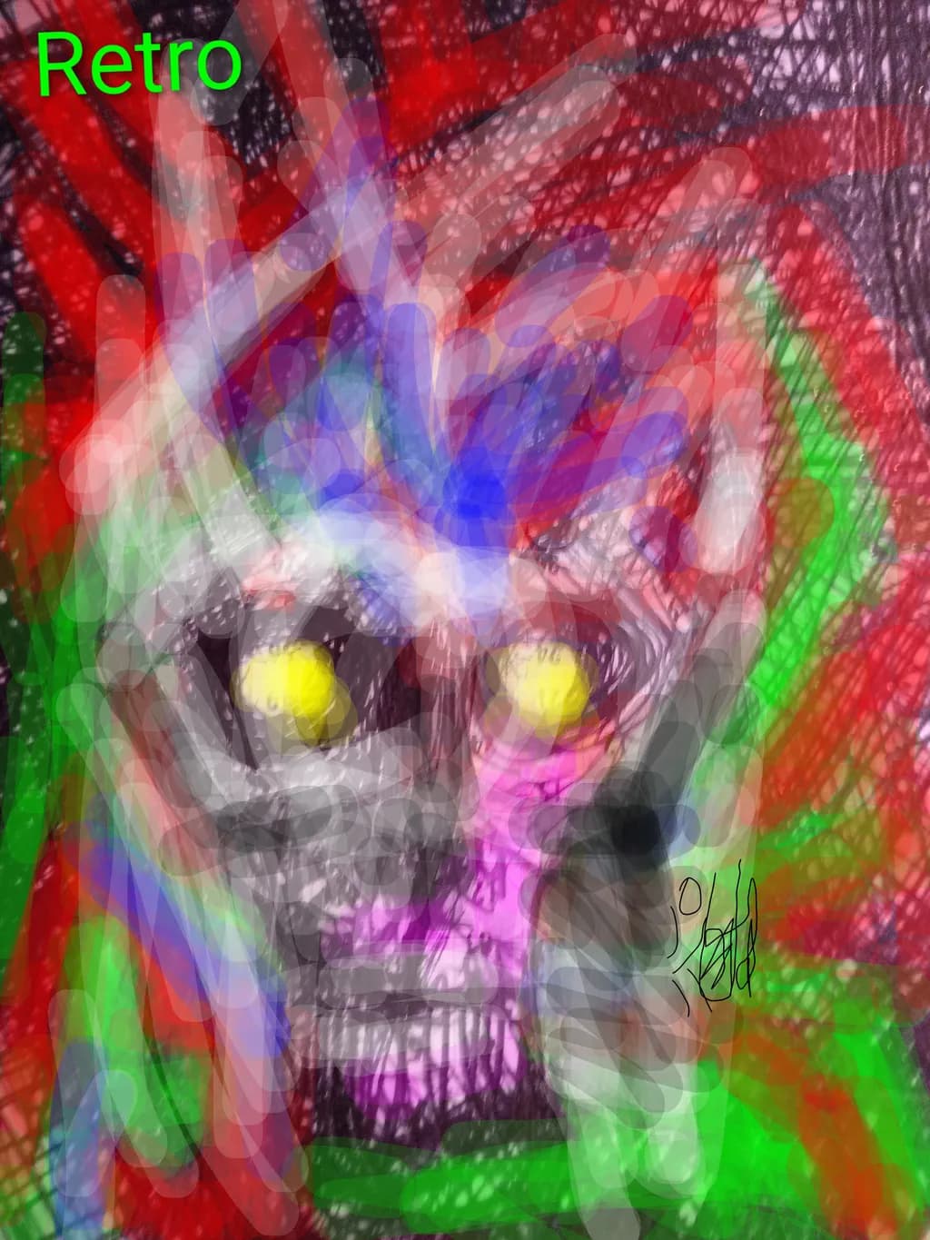 Psychedelic Skull