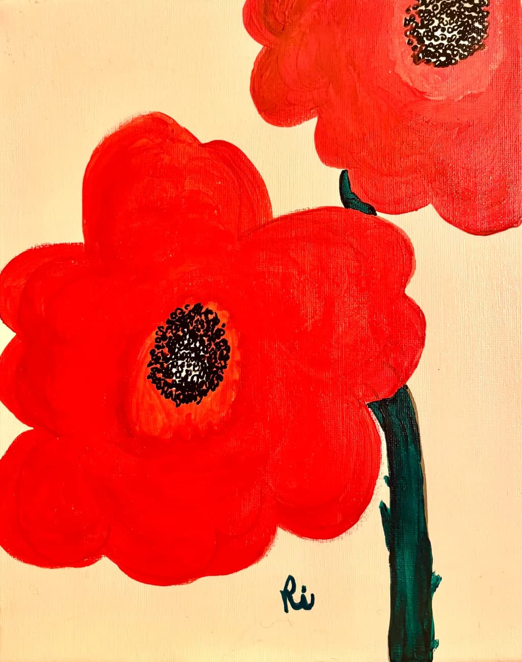 Bold Red Poppies