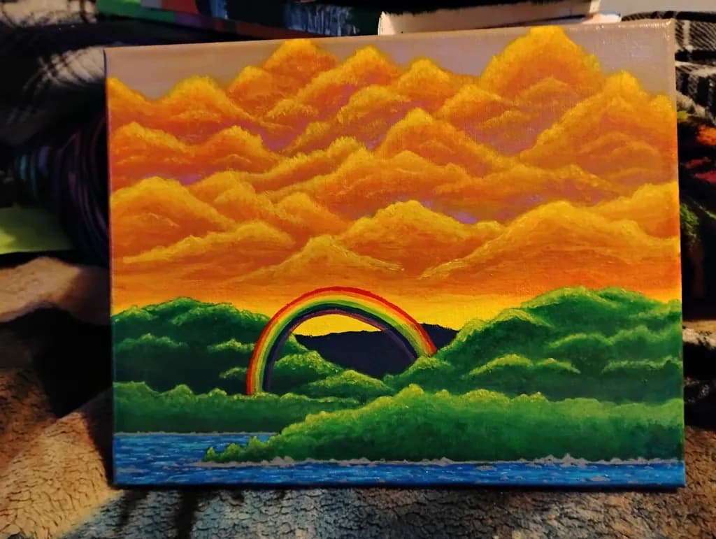 Golden Horizon Rainbow