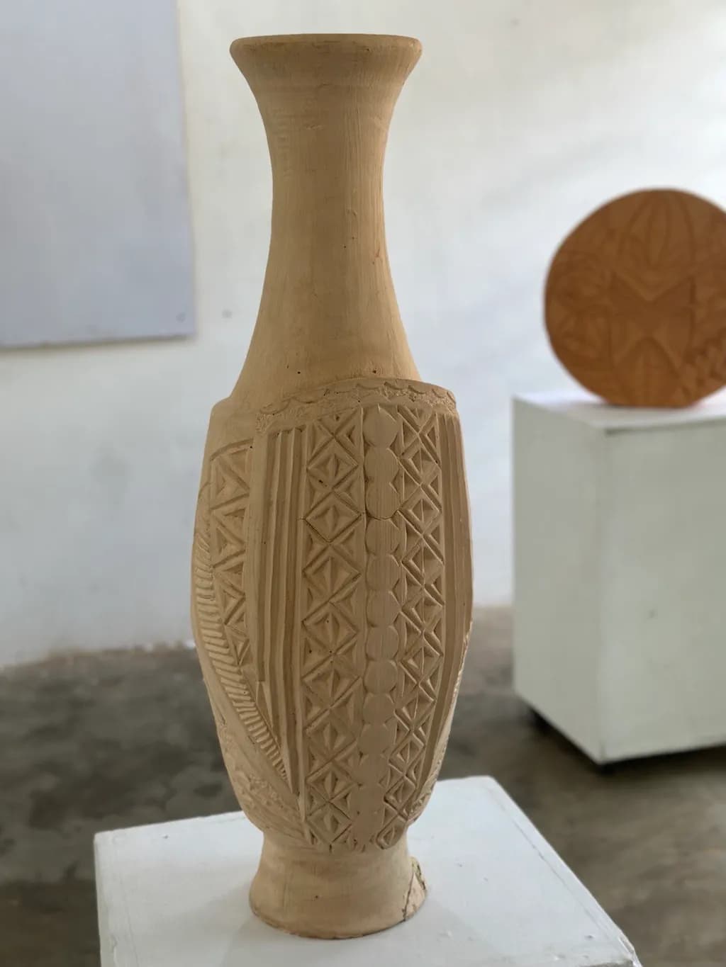 Geometric Carved Vessel
