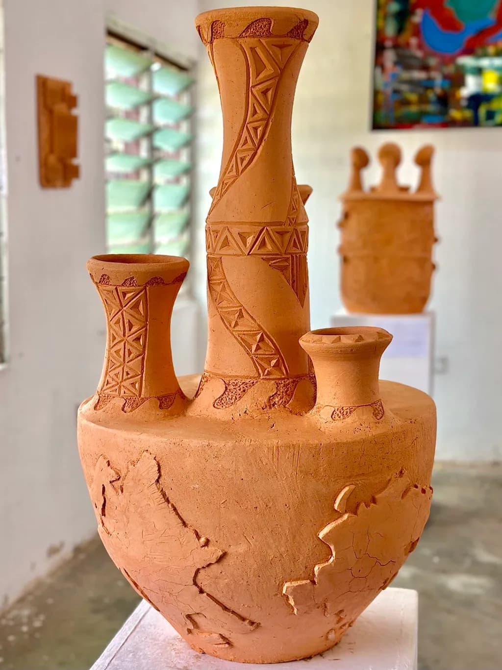 Terracotta Trio Vessel