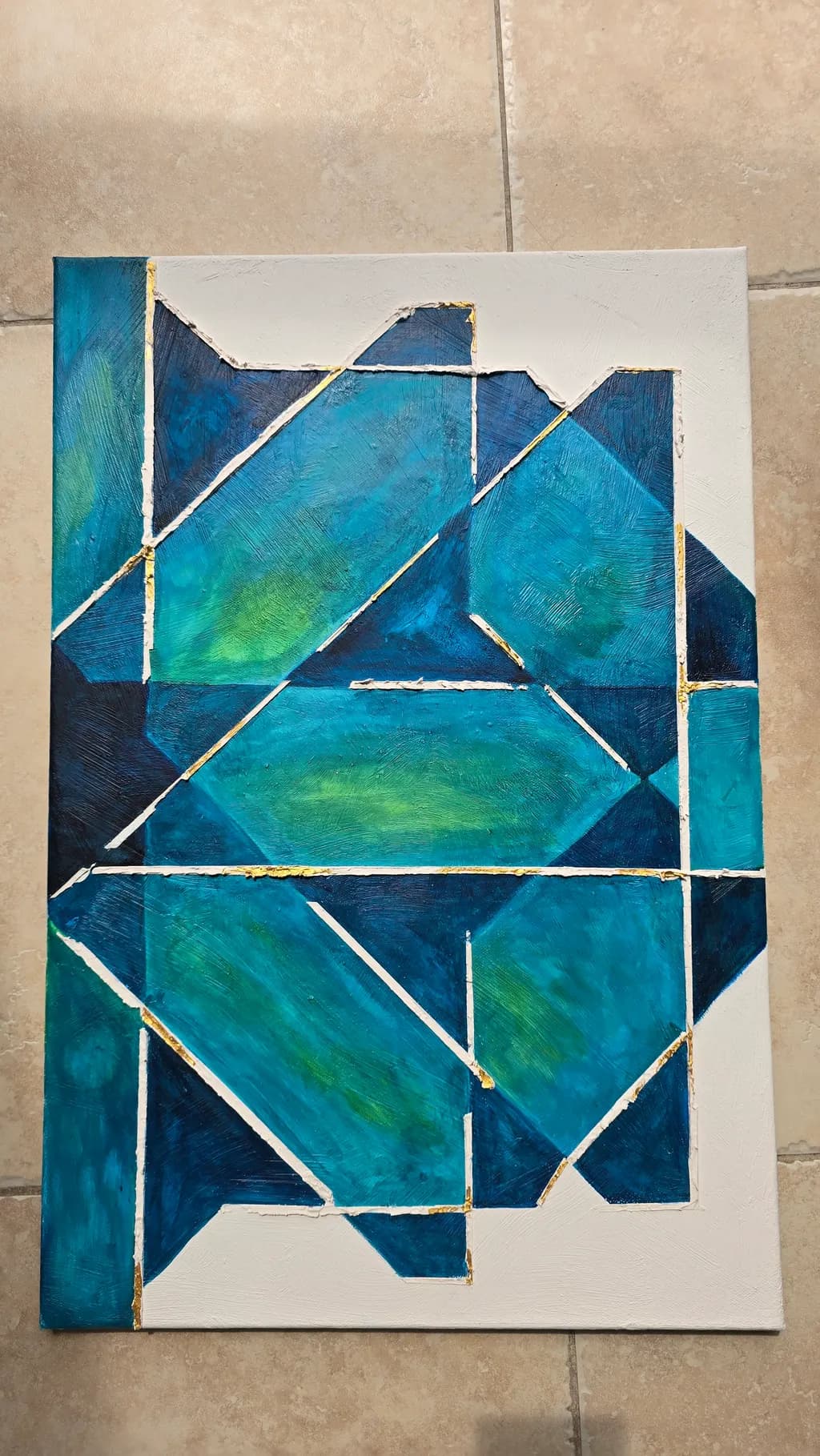 Fragmented Blue Geometry