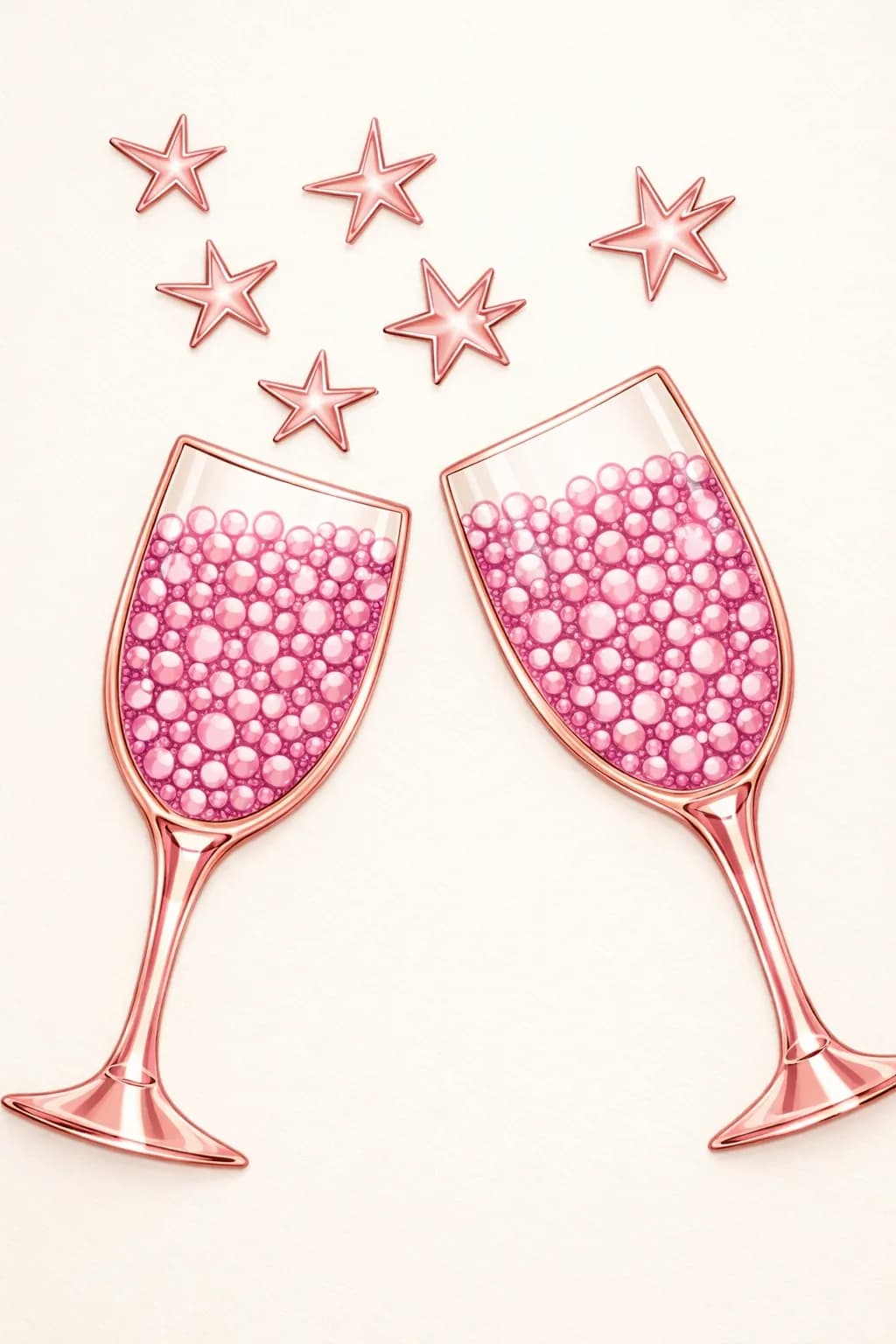 Pink Champagne Toast