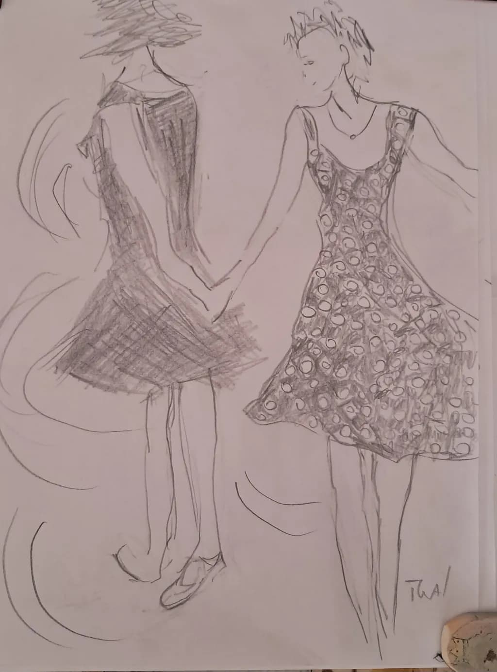 Dancing Figures Sketch