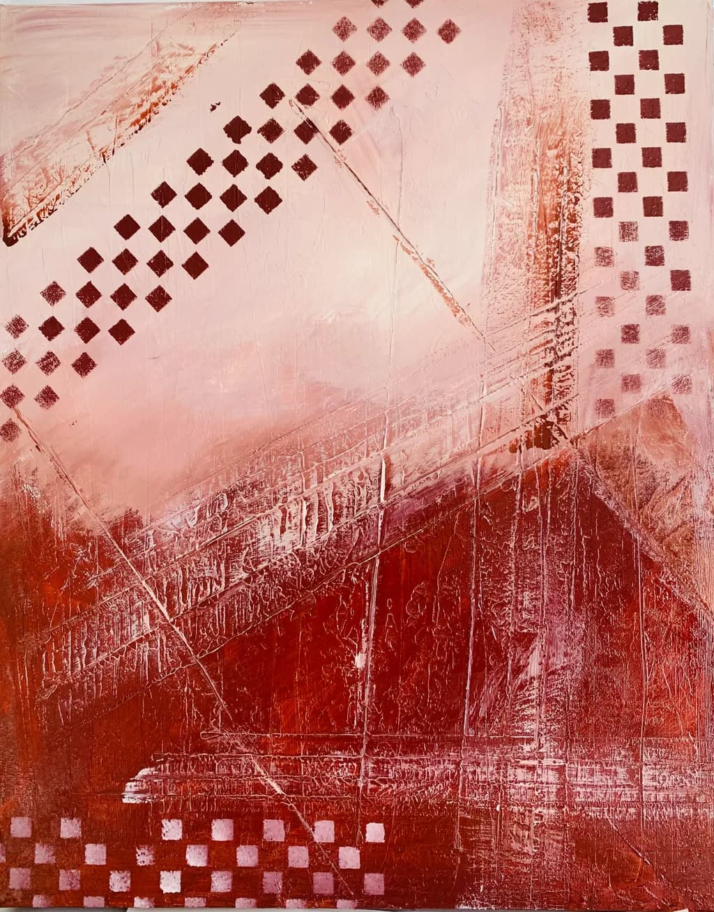 Red Grid Geometry