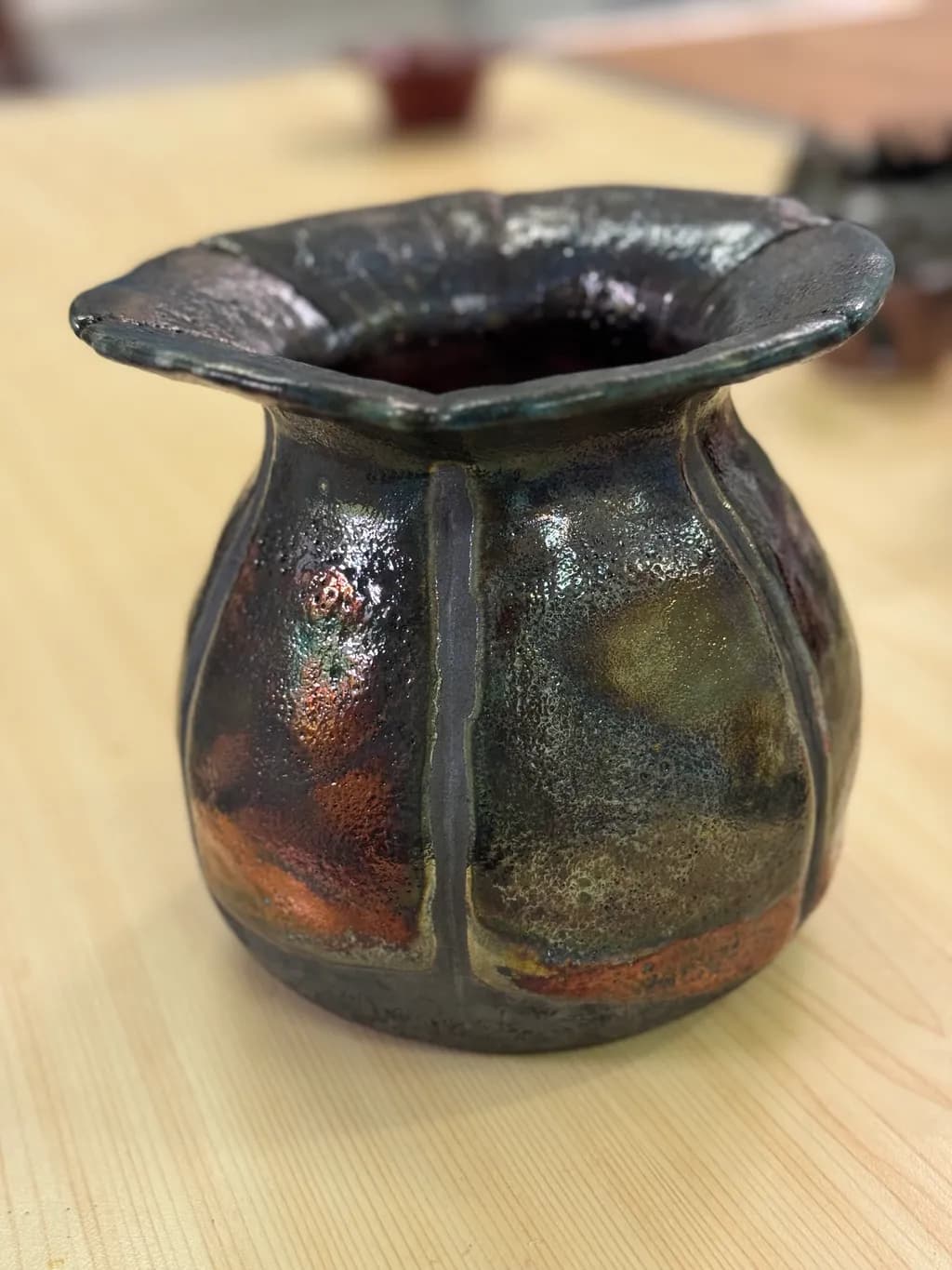 Metallic Ember Vase