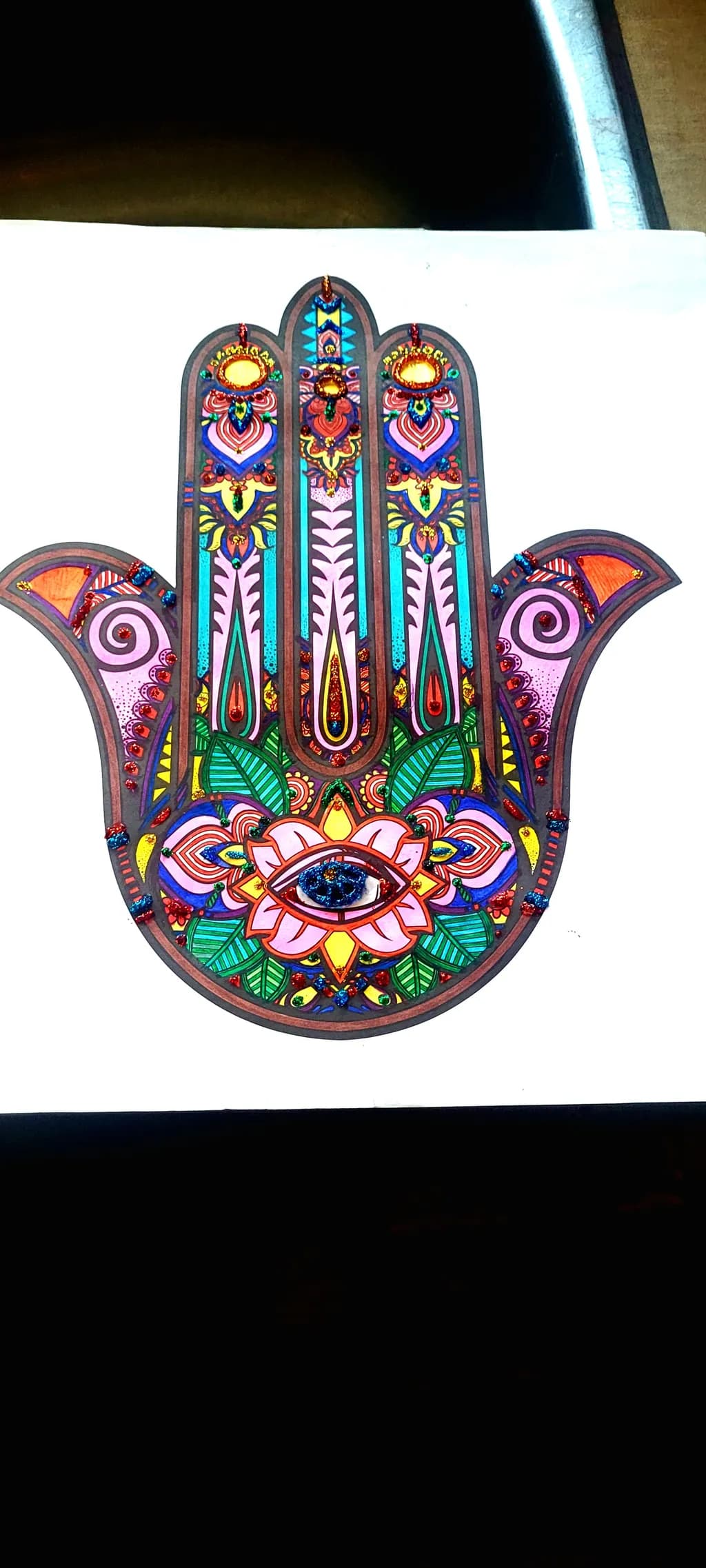 Ornamental Hamsa Eye