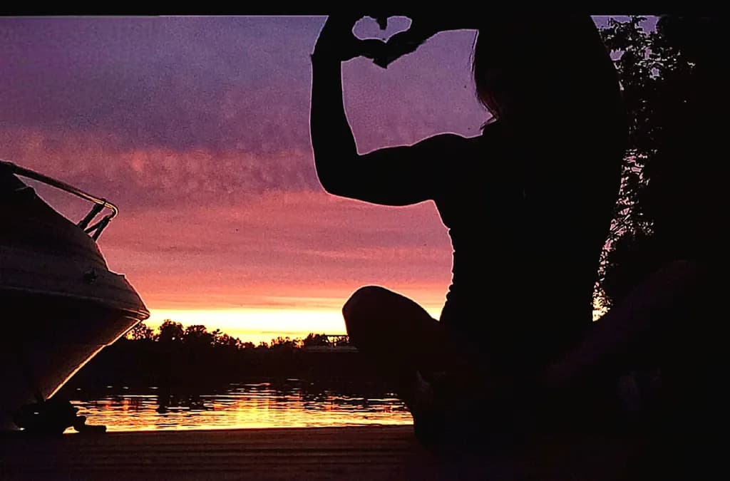 Sunset Heart Gesture