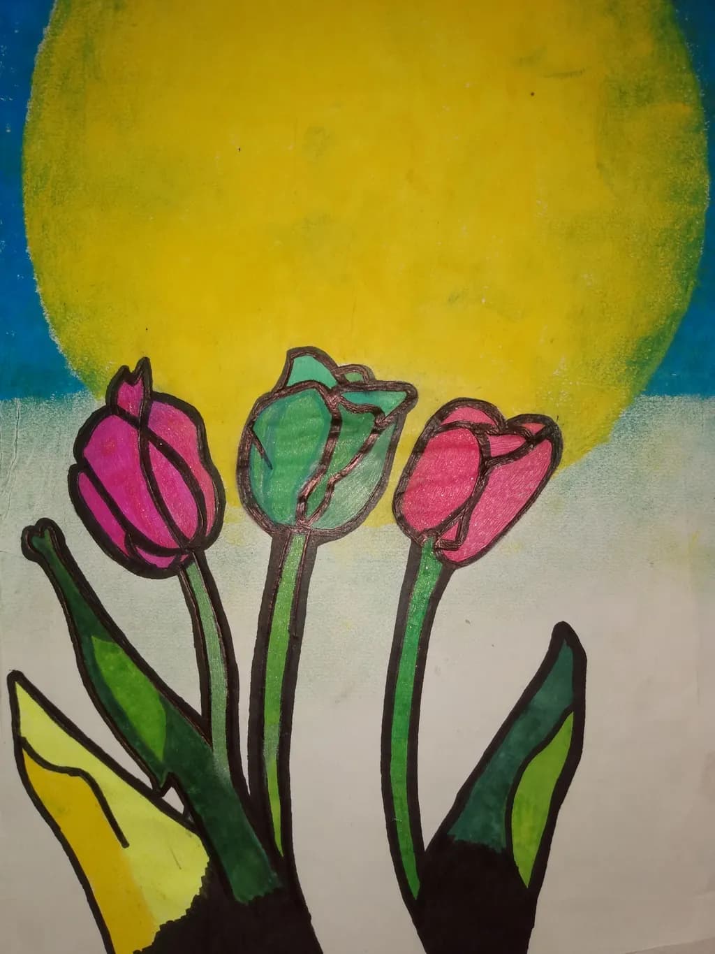 Sunlit Tulips