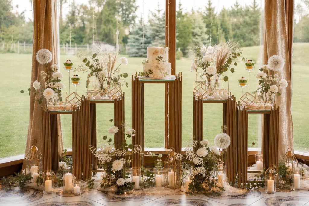 Golden Elegance Display