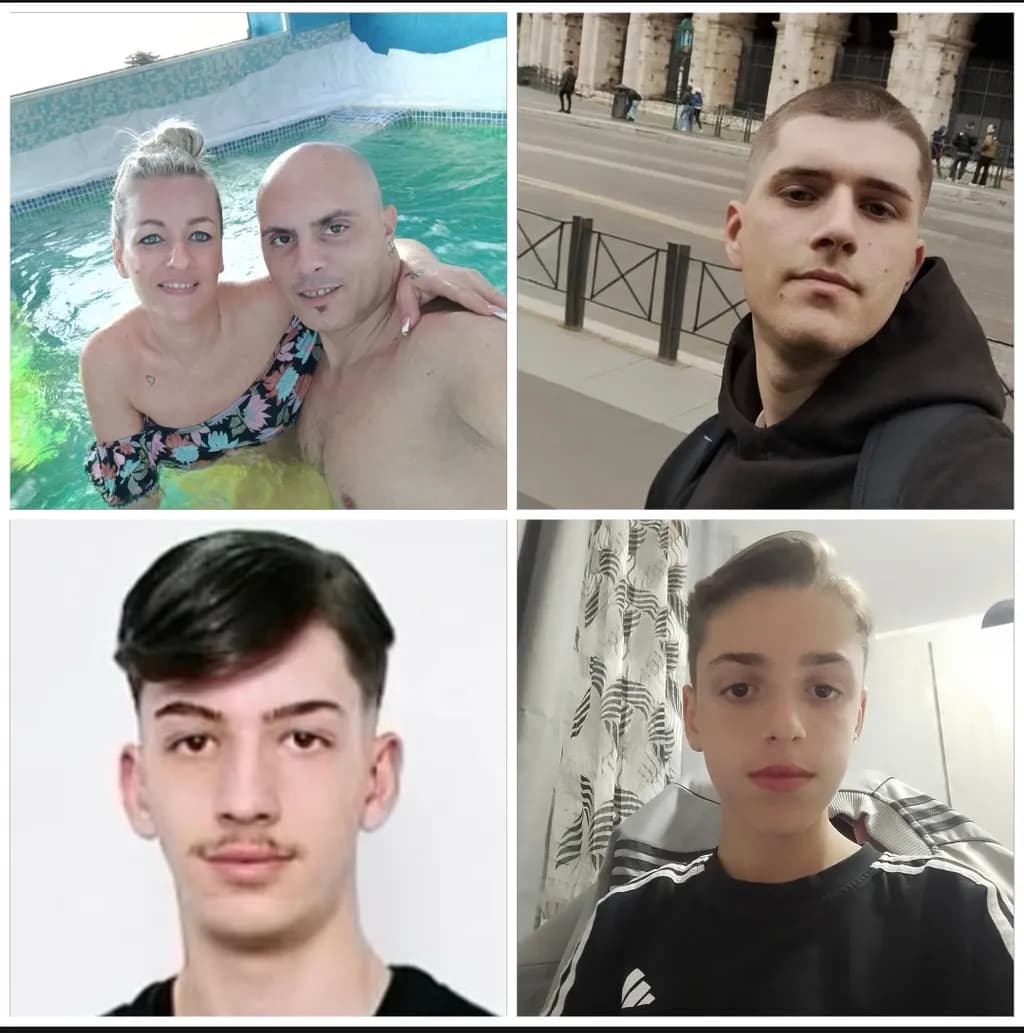 Four Faces Collage