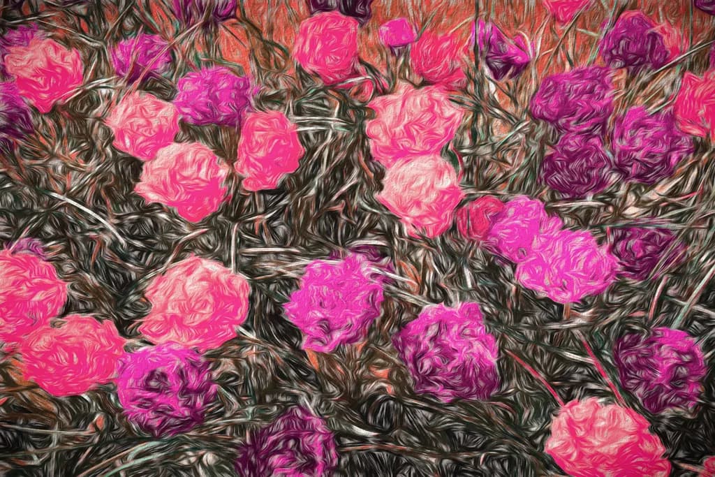 Abstract Flowers Burst