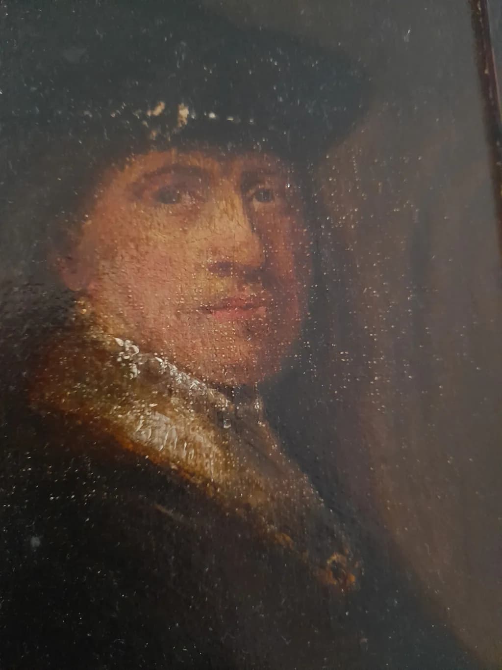 Portrait in Fur Collar