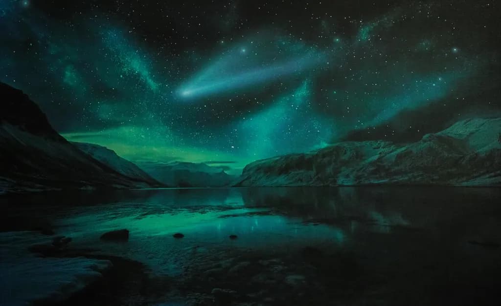 Mountain Lake Nightscape