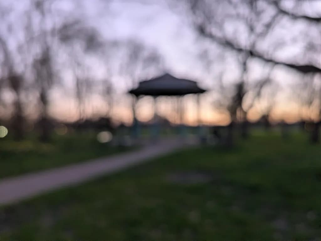 Blurred Gazebo Dusk