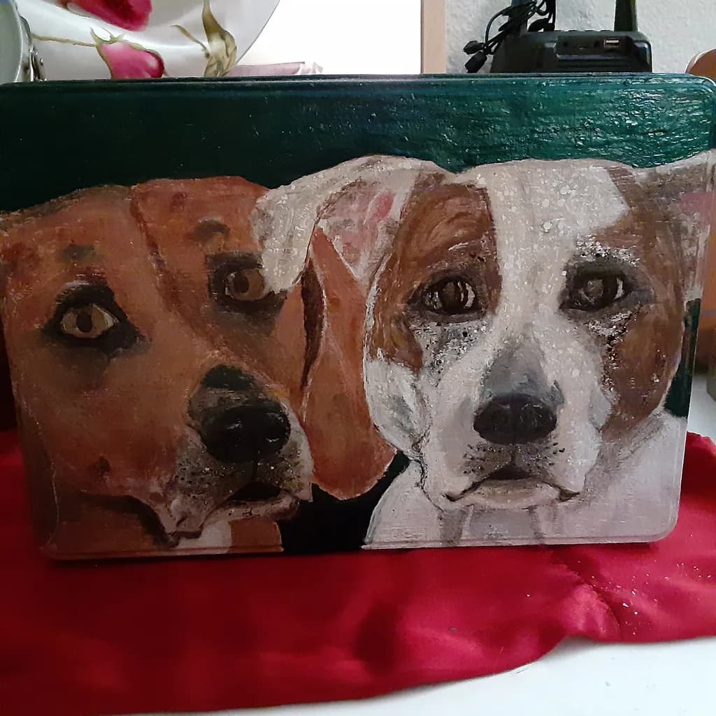 Two Canine Faces
