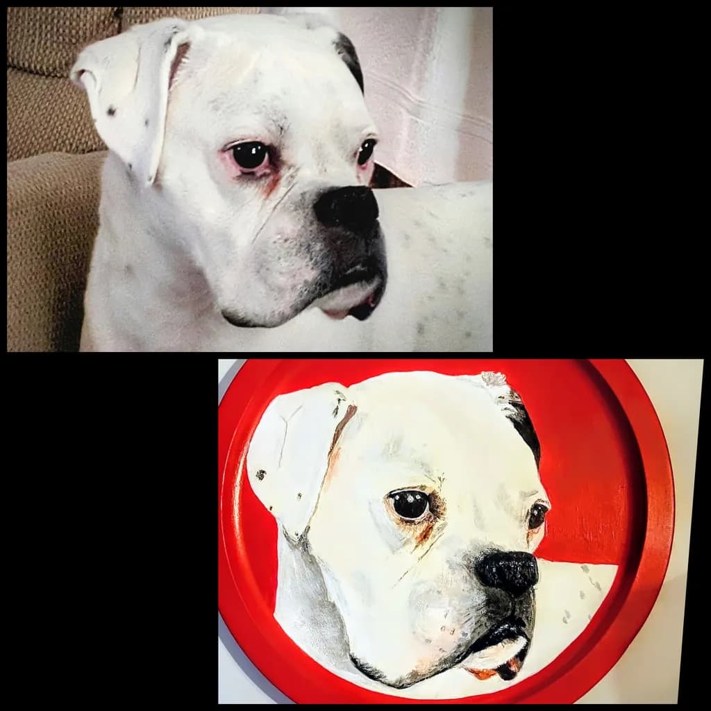 White Boxer Portrait