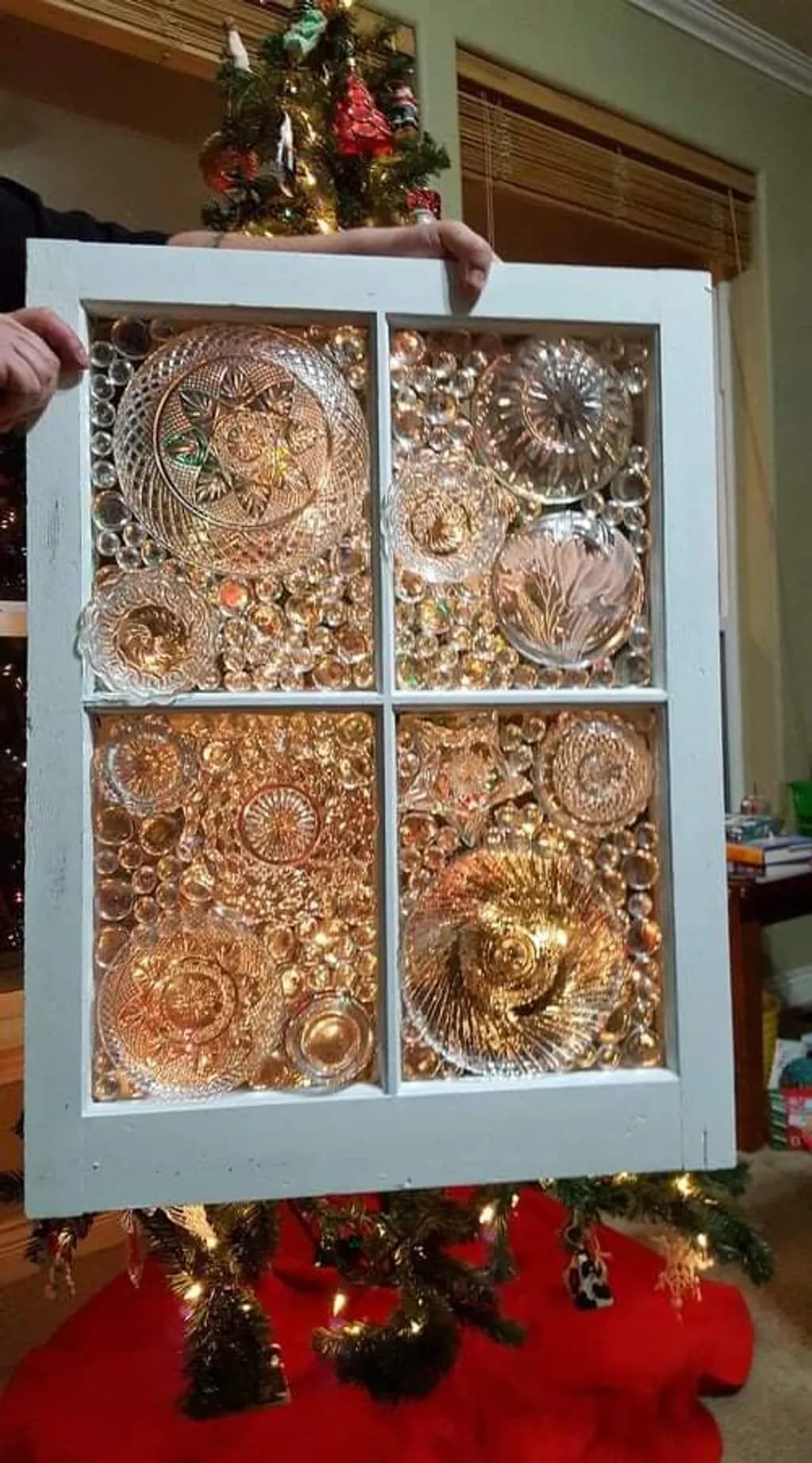 Golden Glass Mosaic Window