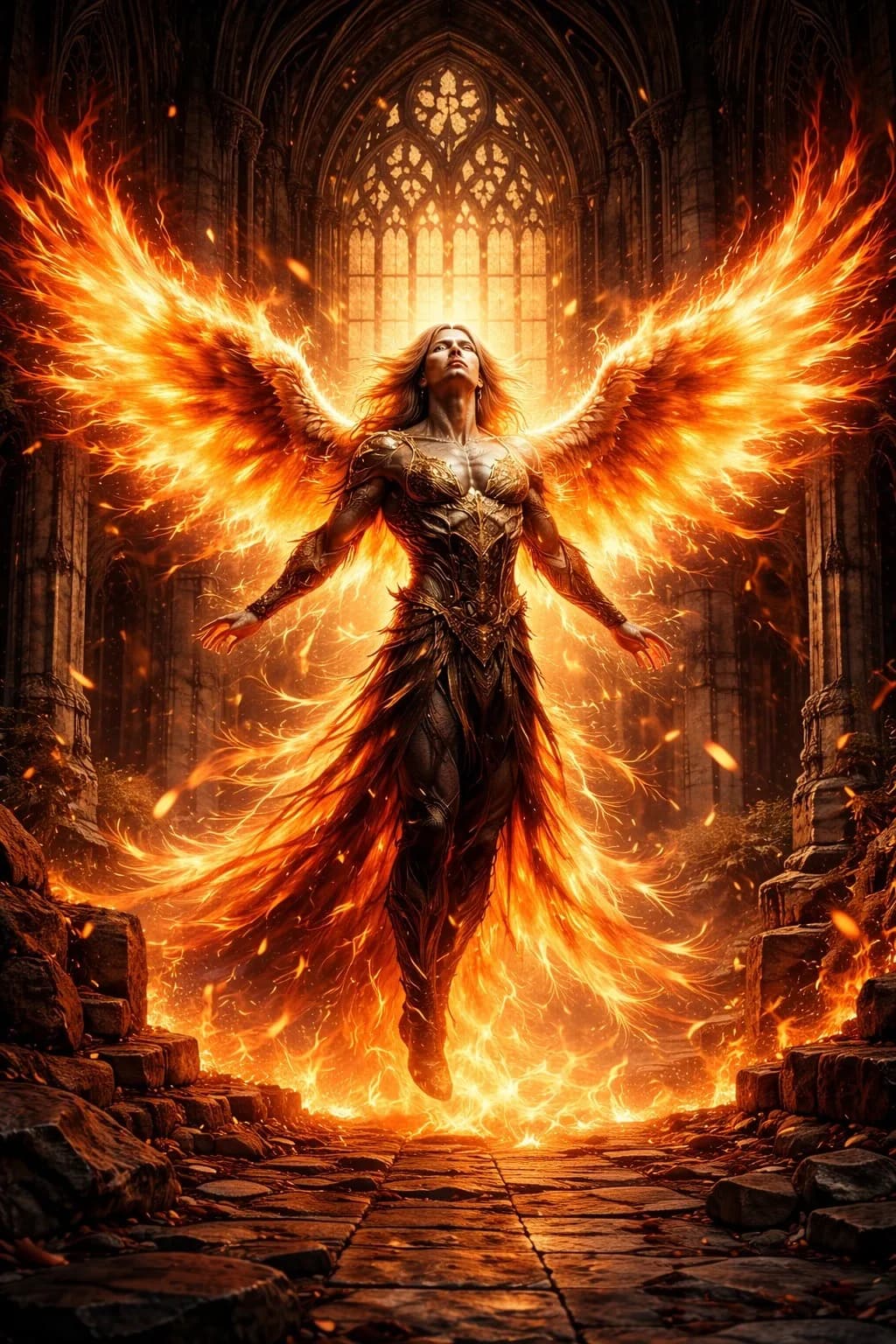 Fiery Angel in Cathedral