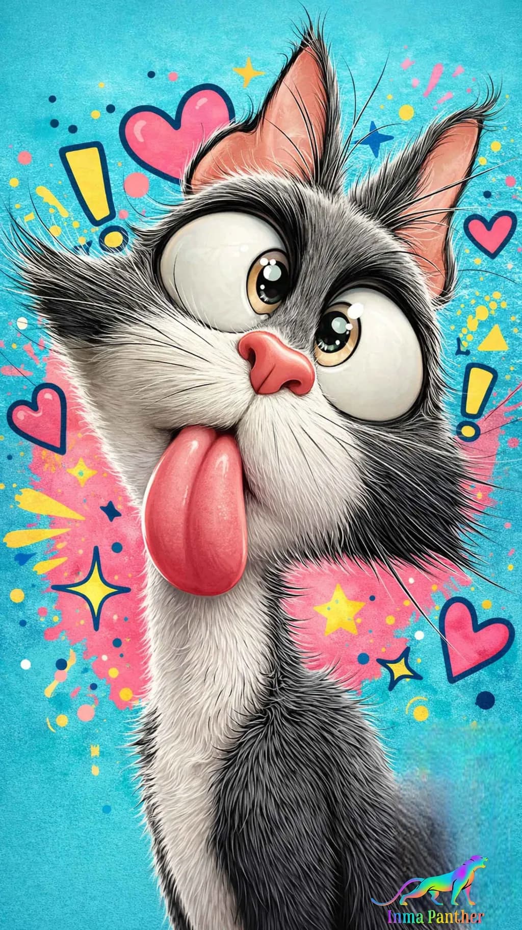 Playful Catface