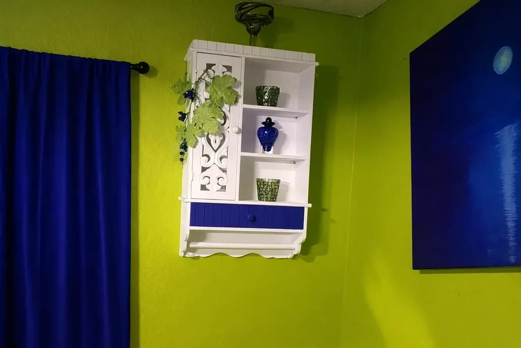 Blue Accent Cabinet