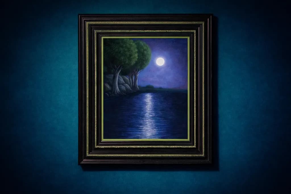 Moonlit Riverbank