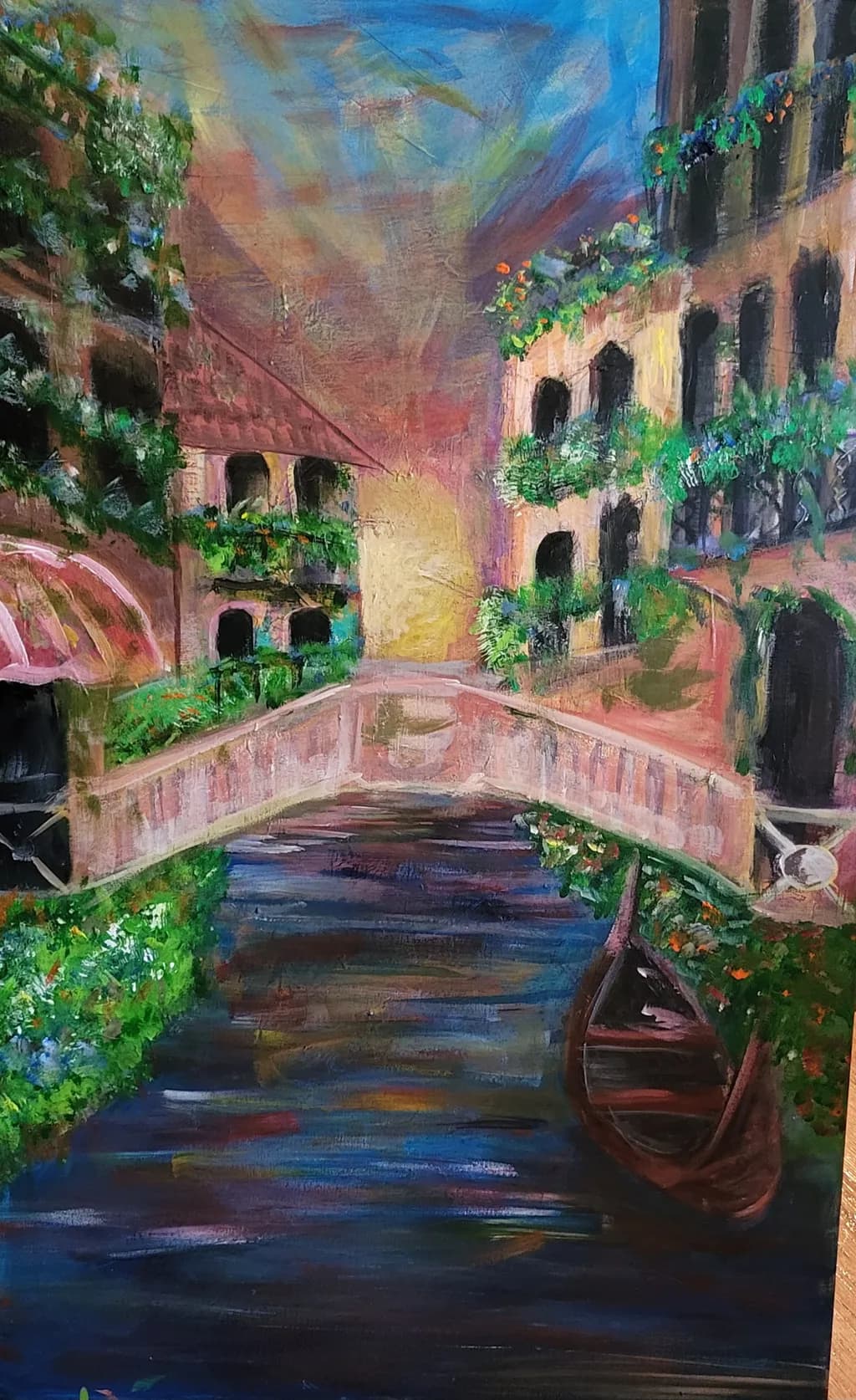 Sunlit Canal Crossing