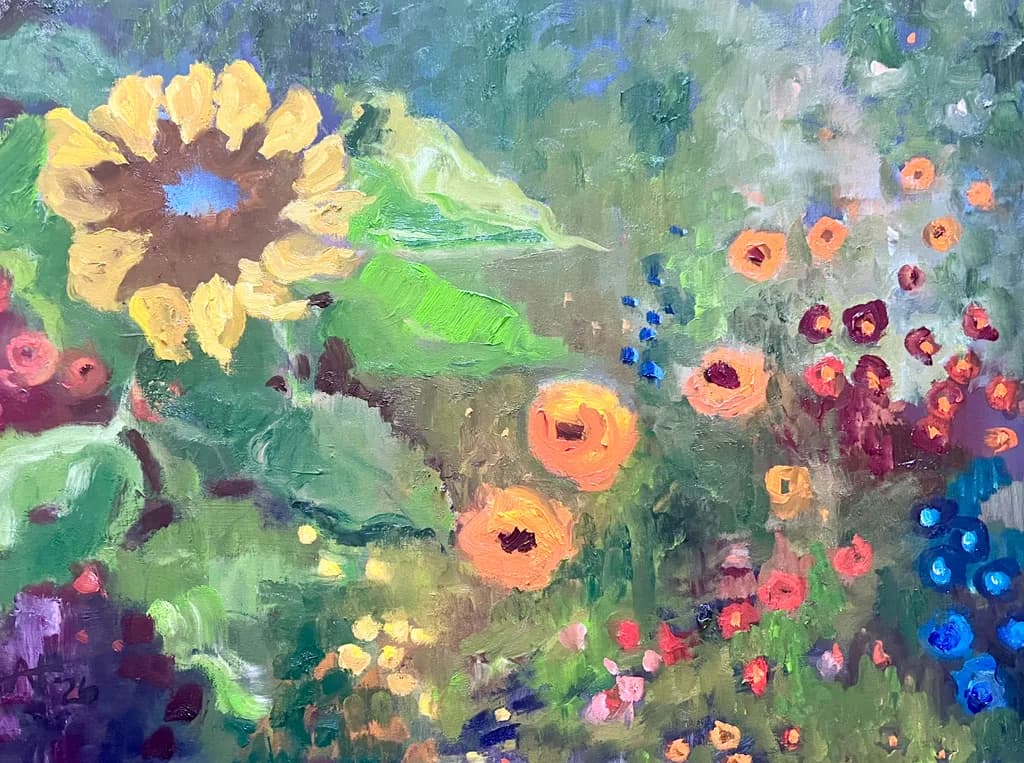 Sunlit Garden Bloom