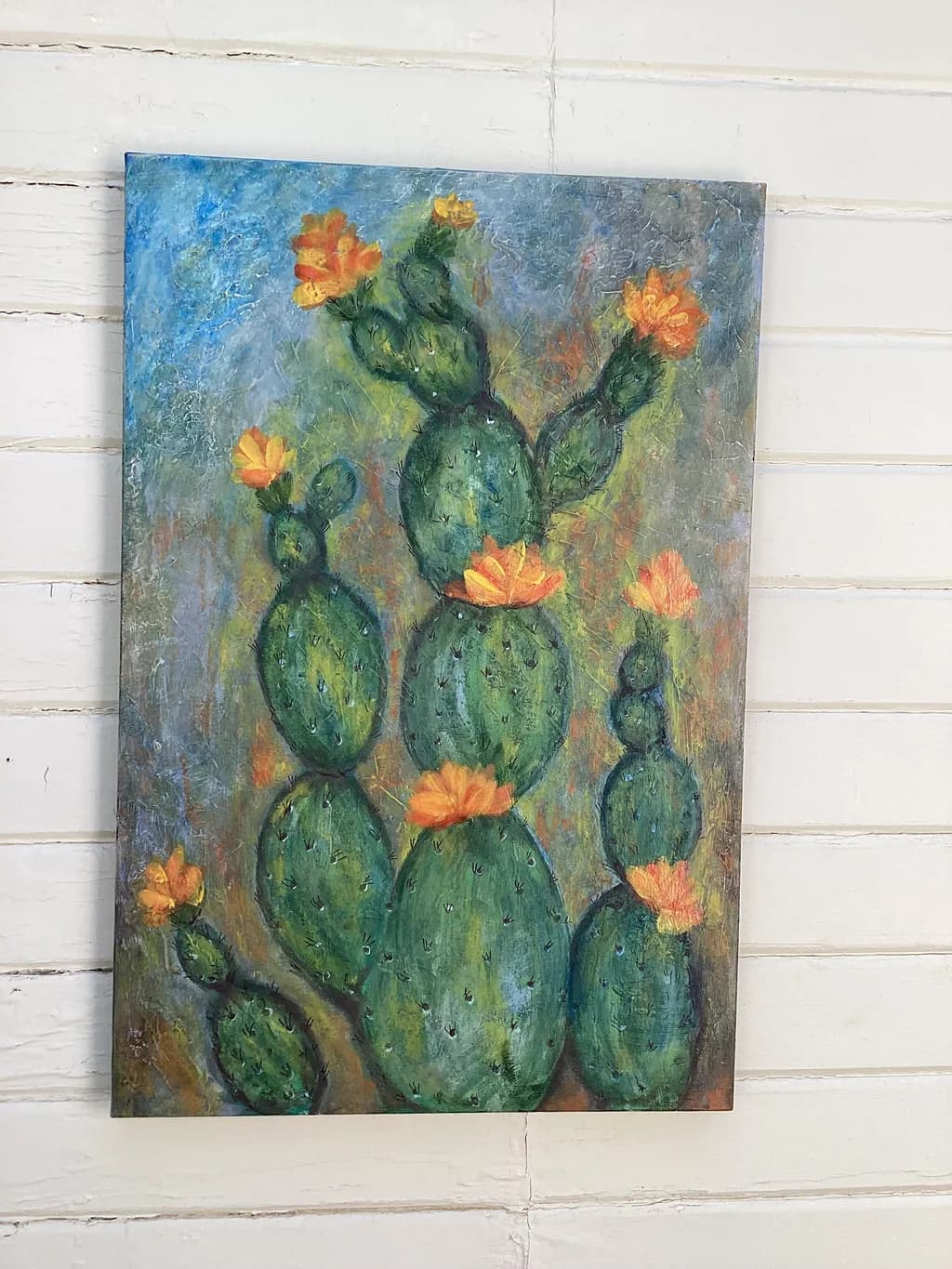 Blooming Prickly Pear