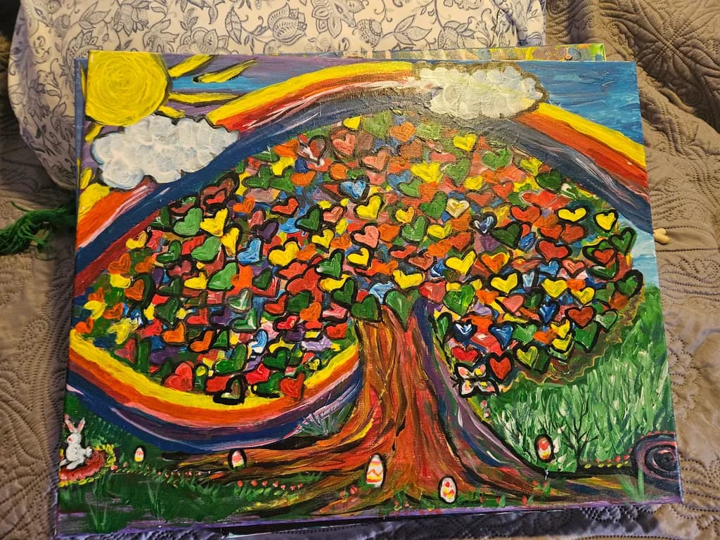 Heart Tree Rainbow