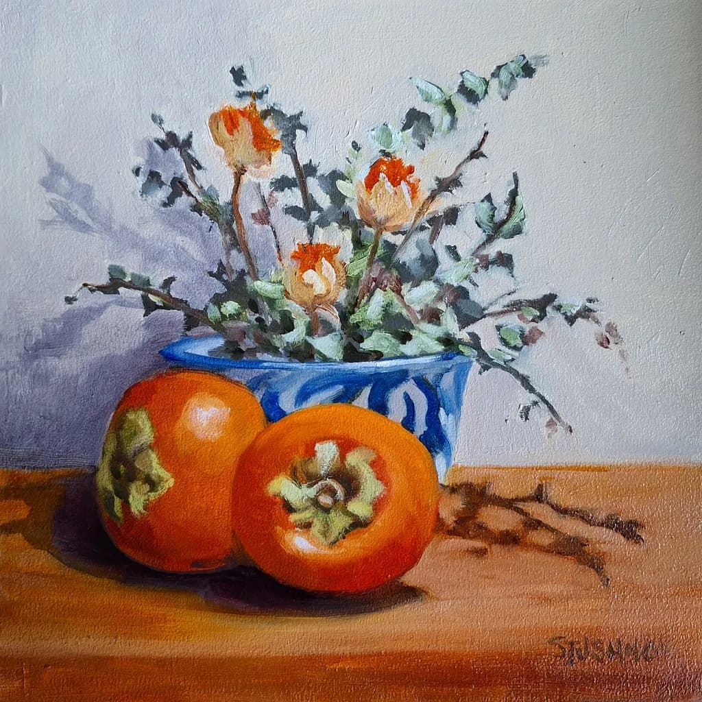 Persimmons & Eucalyptus