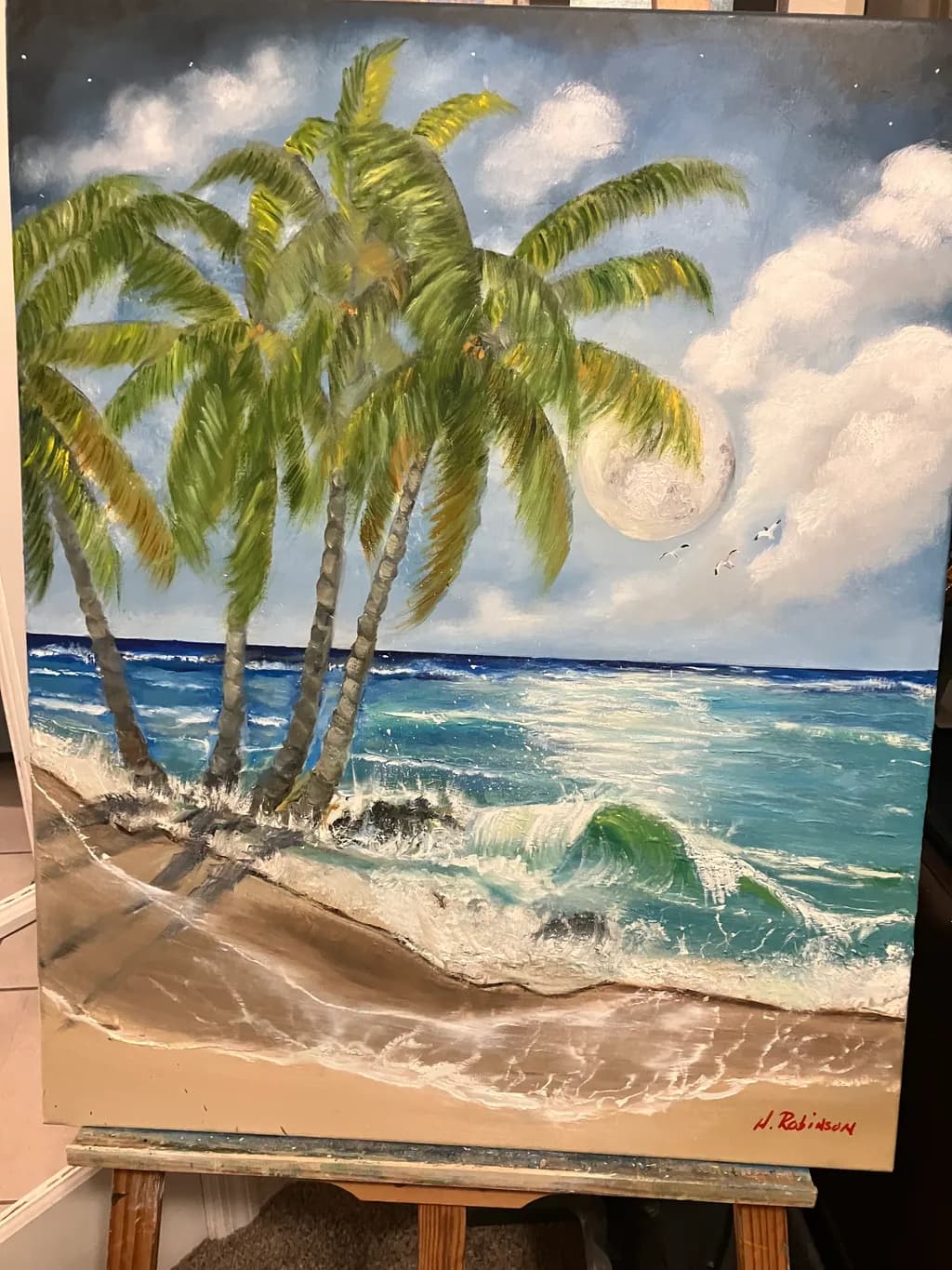 Moonlit Shoreline
