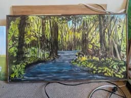 Forest Stream Deer