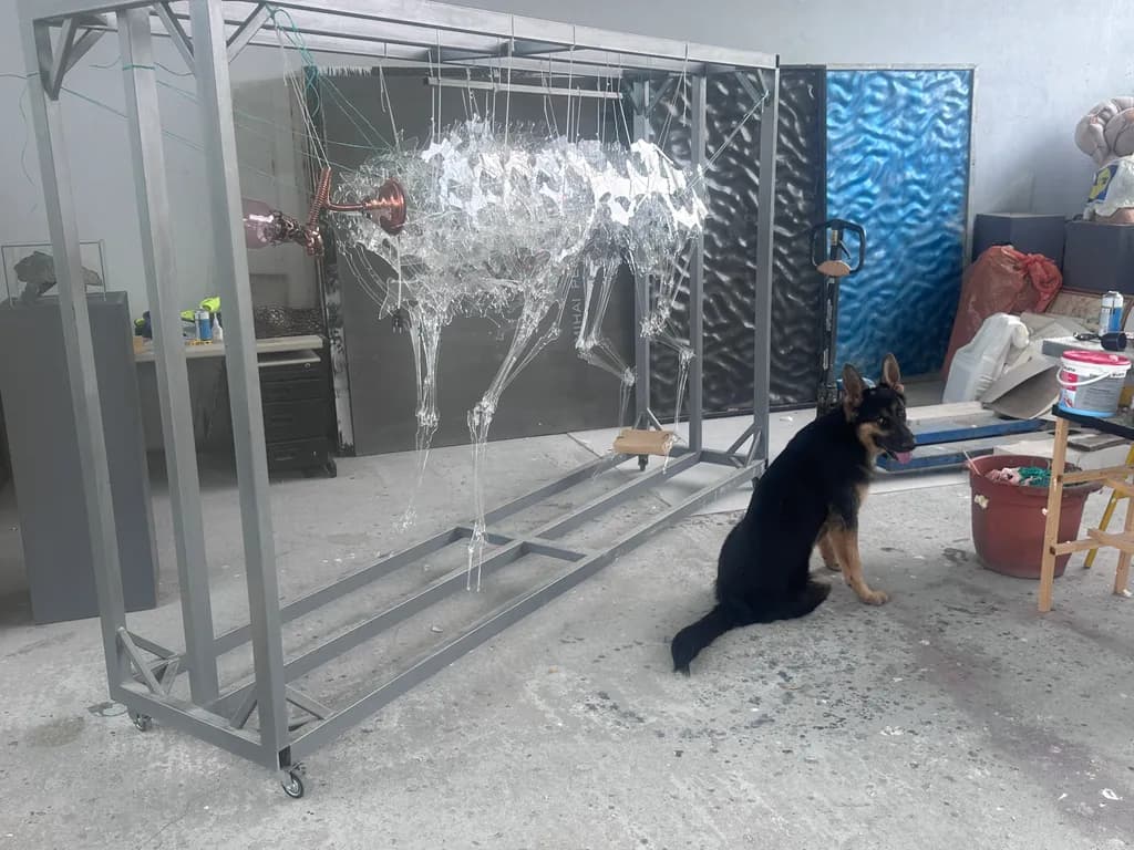 Glass Skeleton Canine