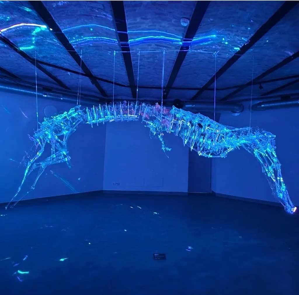 Luminous Canine Skeleton